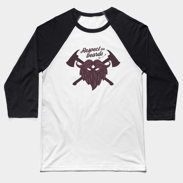 Respect the beards Baseball T-Shirt by mangobanana